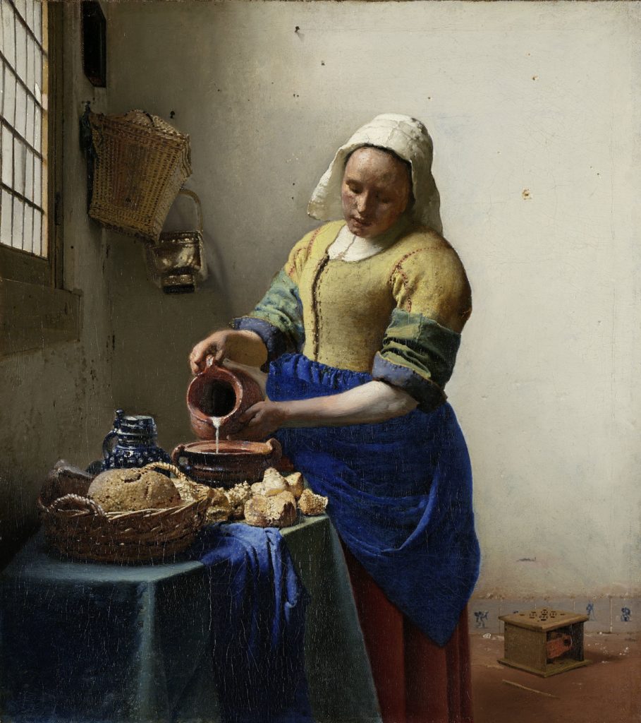  The Milkmaid, Johannes Vermeer, c. 1660 